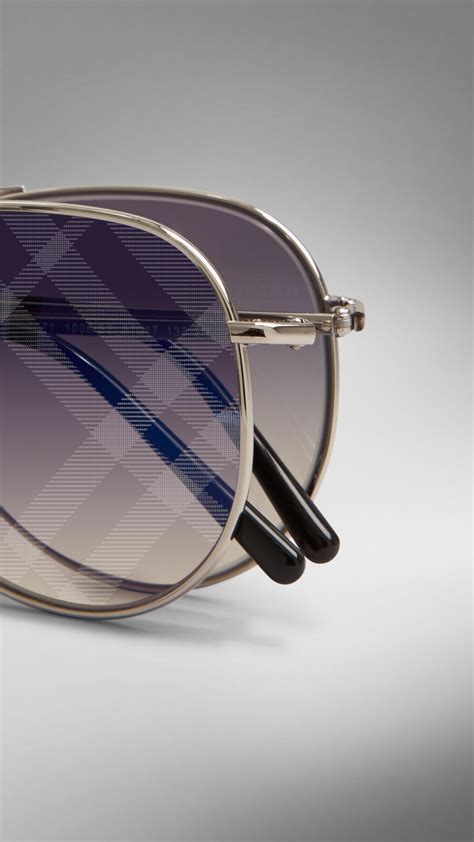 burberry folding aviators|Men's Burberry Aviator Sunglasses .